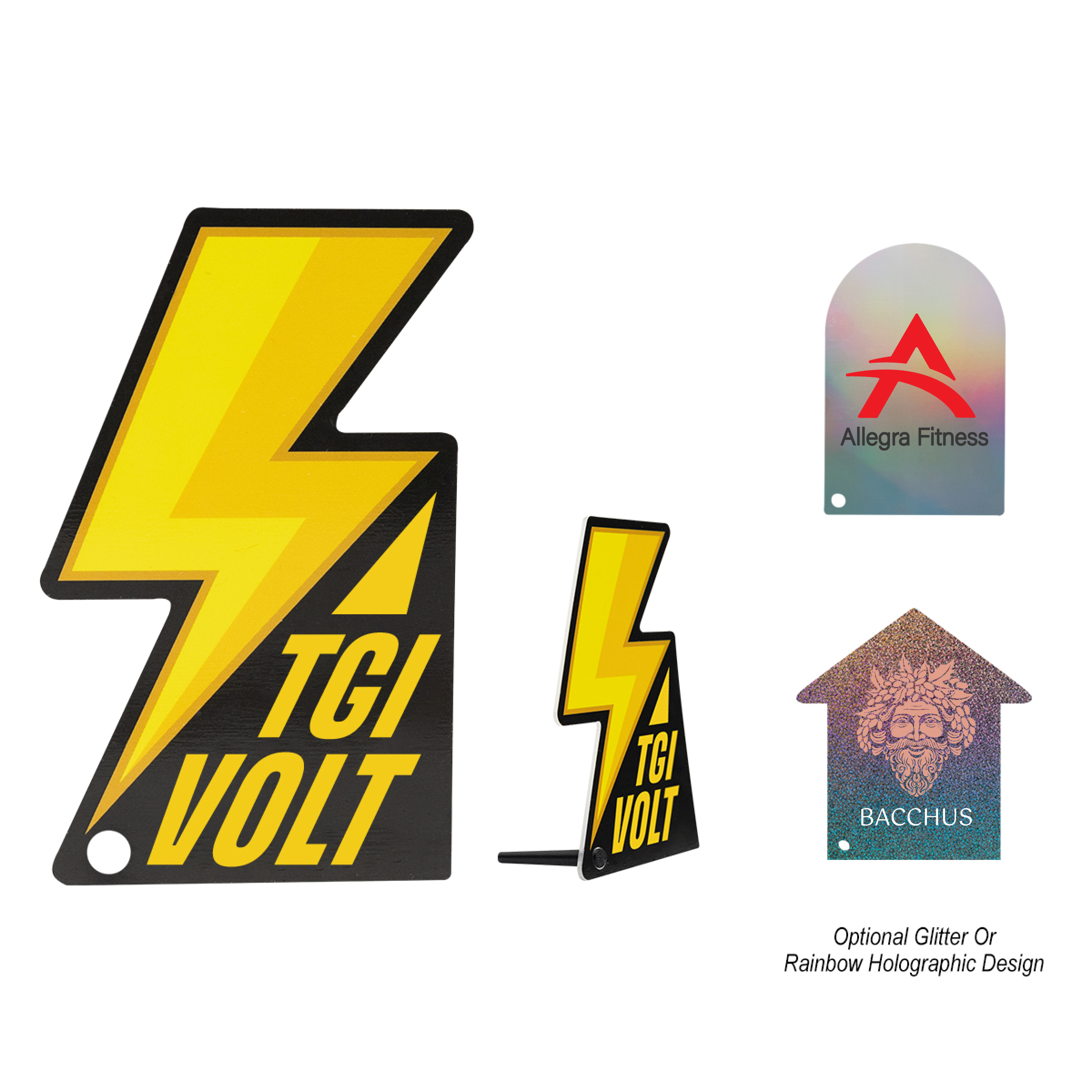 Custom Shape Acrylic Award - Up To 7 Sq. In.