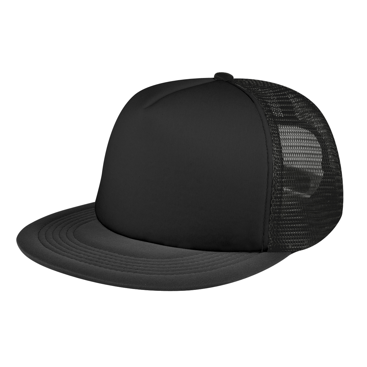 Flat Bill Trucker Cap