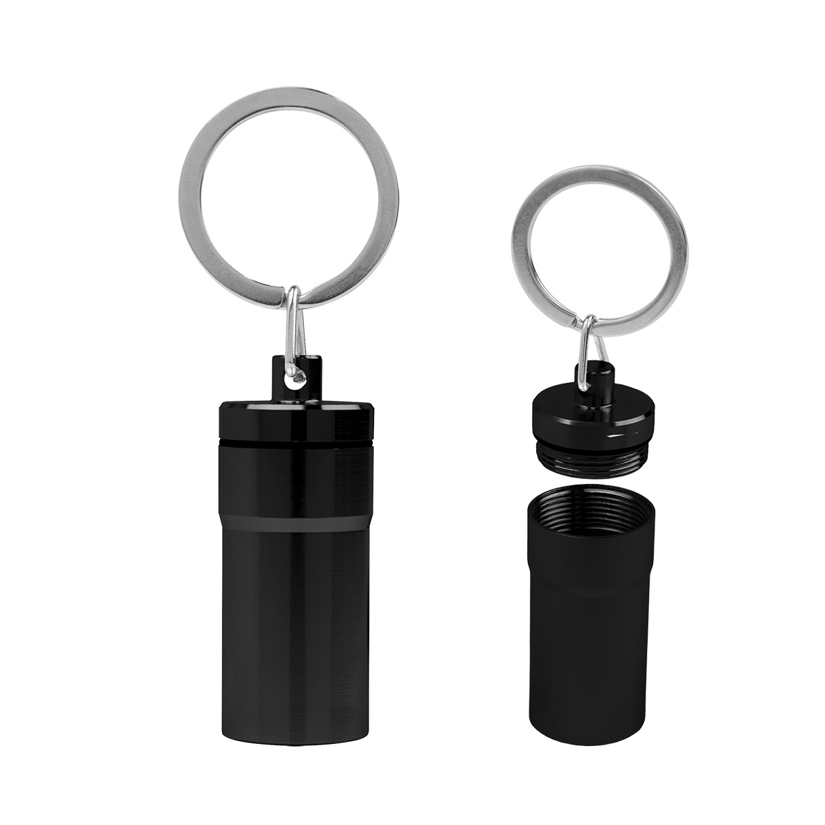 Aluminum Pill Holder Keychain