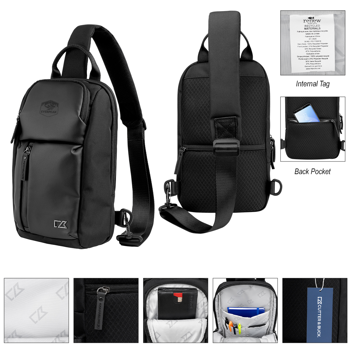 Cutter & Buck® Active Collection Sling Bag