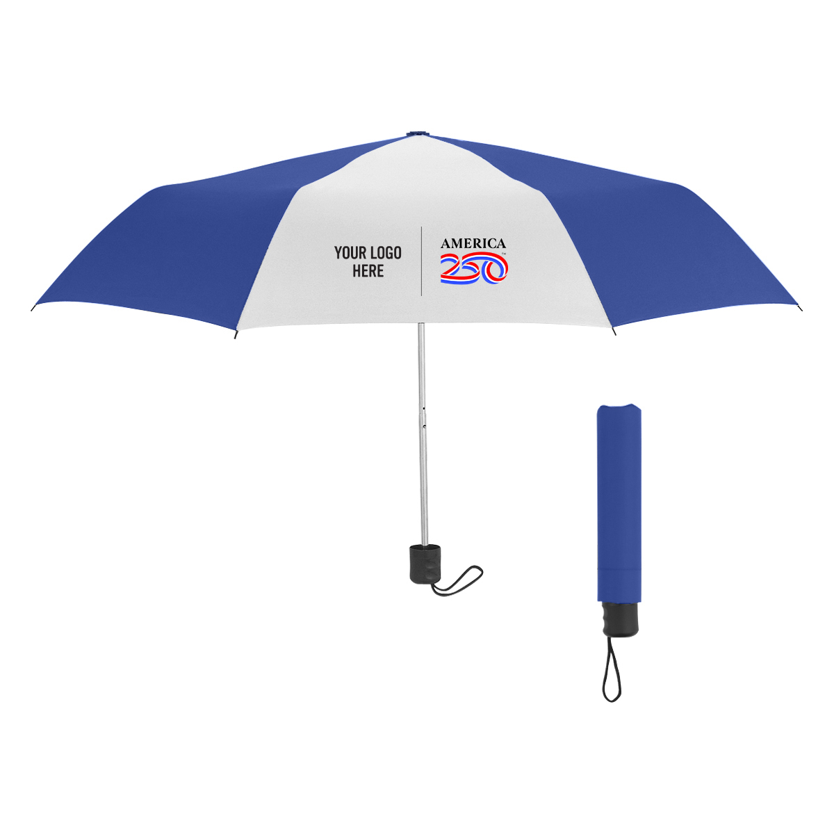 America250â„¢ 42" Arc Budget Recycled Telescopic Umbrella