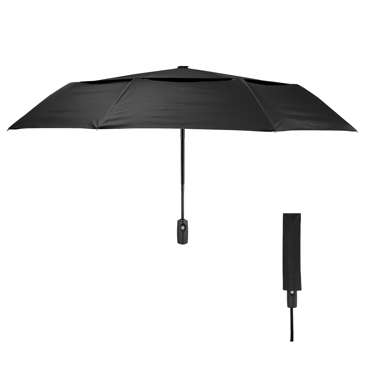 42" Arc Telescopic Wind Resistant Umbrella With 100% rPET Canopy