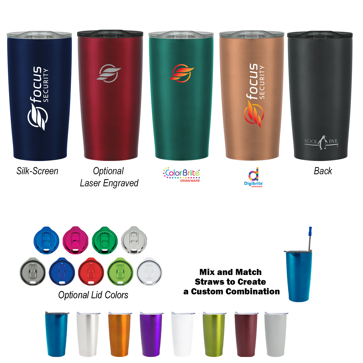 20 Oz. Kool Pak® Stainless Steel Tumbler