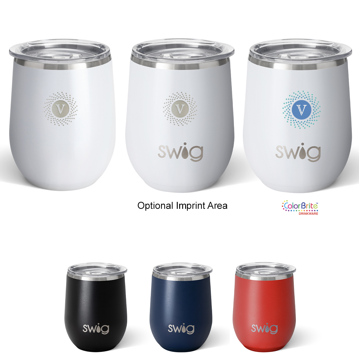 12 Oz. Swig Lifeâ„¢ Stainless Steel Stemless Wine Tumbler