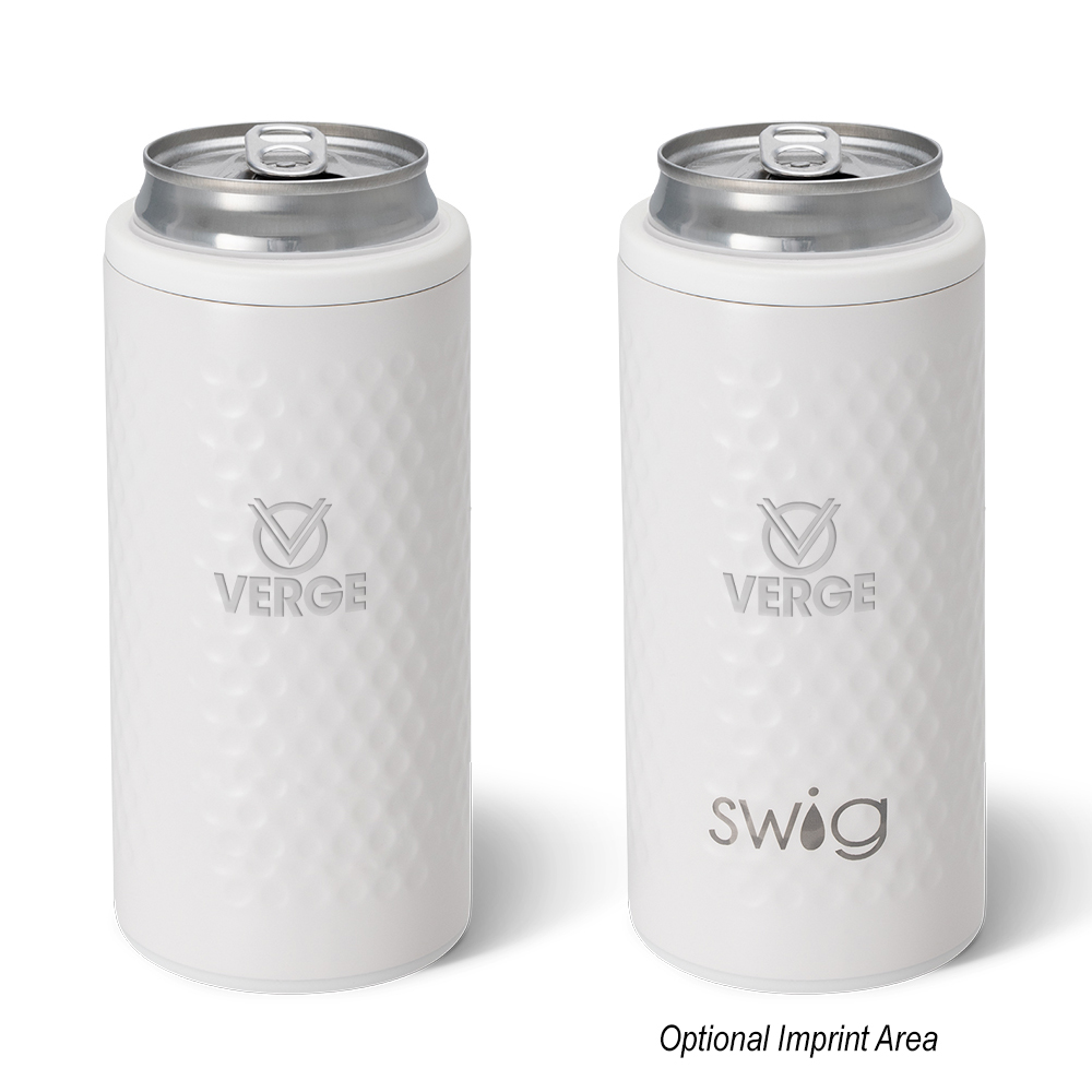 12 Oz. Swig Lifeâ„¢ Golf Ball Skinny Can Cooler