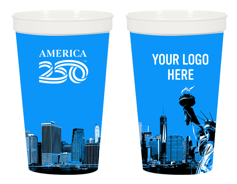 America250â„¢ 22 Oz. Full Color Big Game Stadium Cup