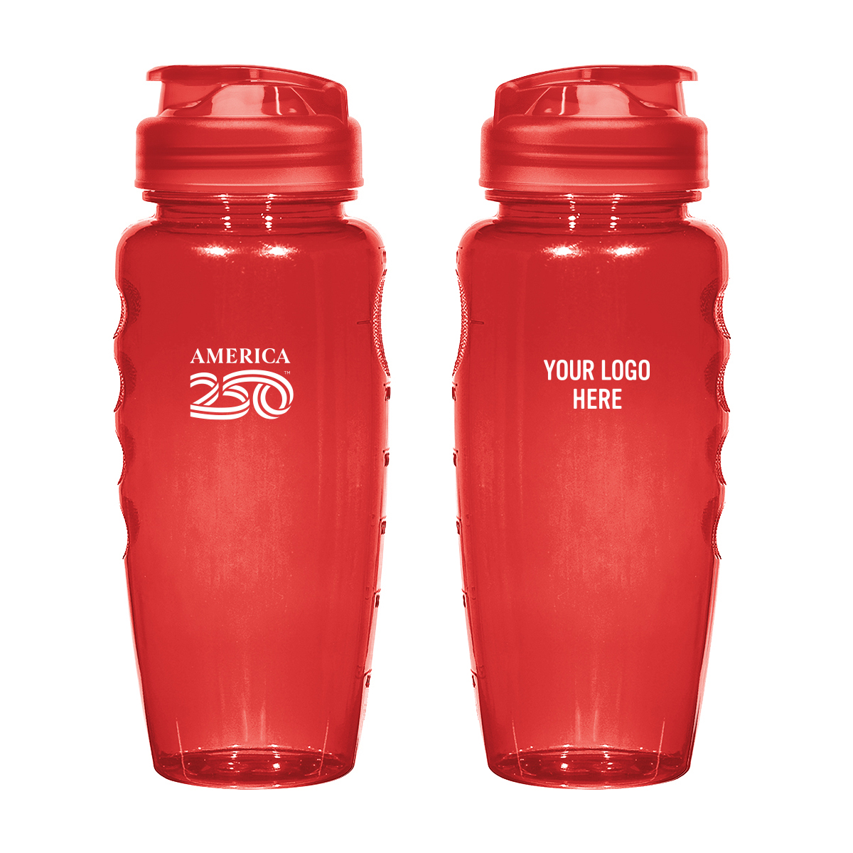 America250â„¢ 30 Oz. Poly-Clearâ„¢ Gripper Bottle