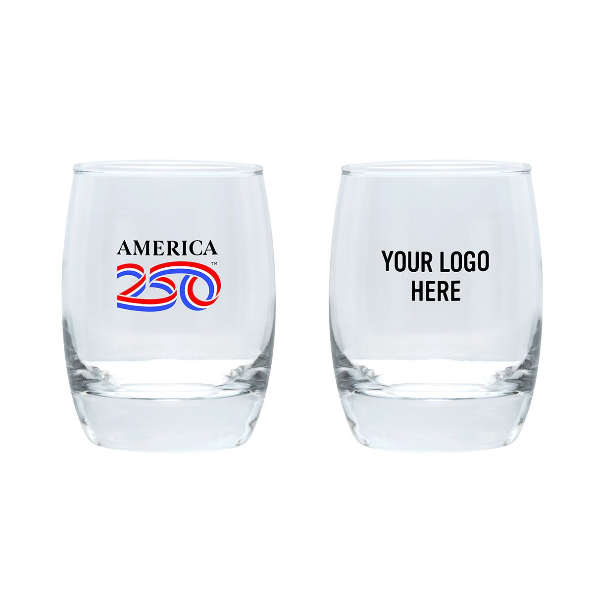 America250â„¢ 6 Oz. Full Color Whiskey Glass