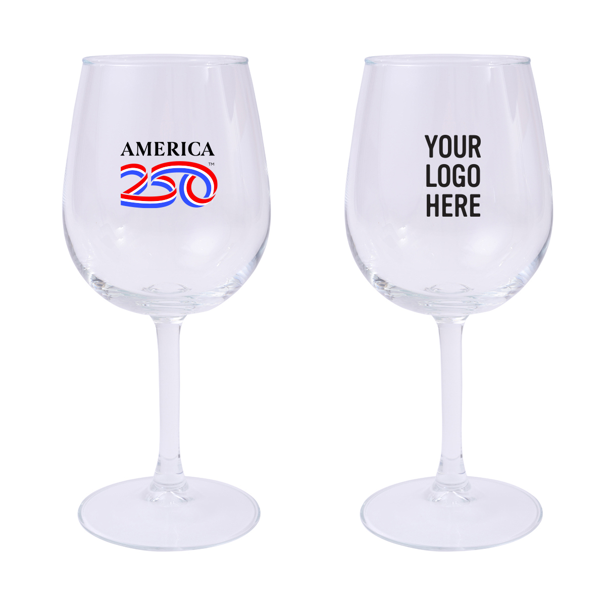 America250â„¢ 12 Oz. Full Color Wine Glass