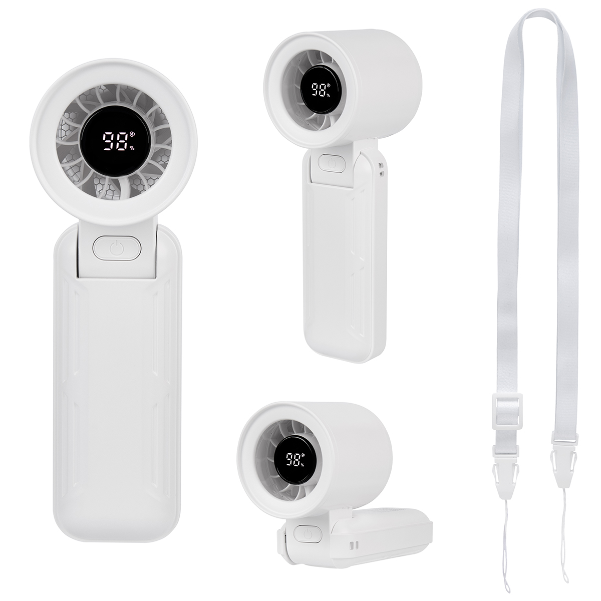 rABS Folding Fan With Digital Display