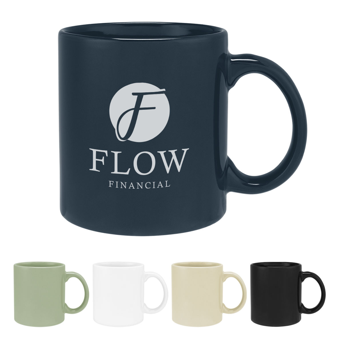 20 Oz. Grant Stoneware Mug With C-Handle
