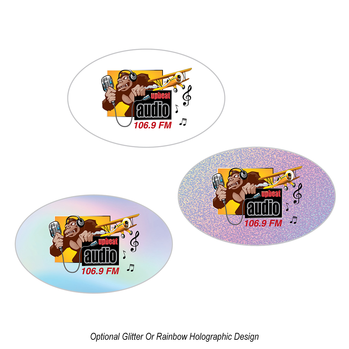 Oval Sticker